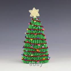 Native American Zuni Beaded Christmas Tree By Alesia Poncho
