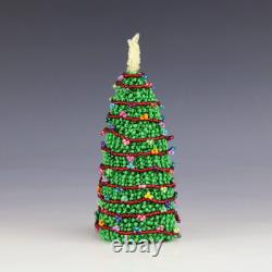 Native American Zuni Beaded Christmas Tree By Alesia Poncho