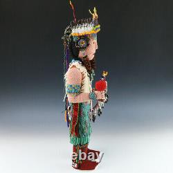 Native American Zuni Beaded Comanche Dancer By Farlan & Alesia Quetawki