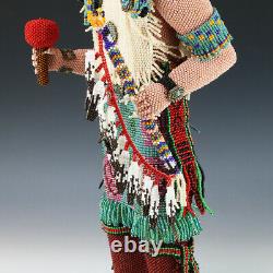 Native American Zuni Beaded Comanche Dancer By Farlan & Alesia Quetawki