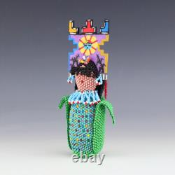 Native American Zuni Beaded Corn Maiden By Alesia Poncho