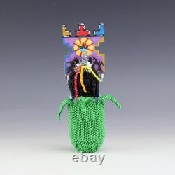 Native American Zuni Beaded Corn Maiden By Alesia Poncho