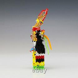 Native American Zuni Beaded Corn Maiden By Farlan & Alesia Quetawki