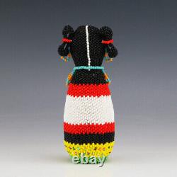 Native American Zuni Beaded Corn Maiden By Farlan & Alesia Quetawki