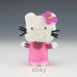 Native American Zuni Beaded Hello Kitty By Patsy Waikaniwa