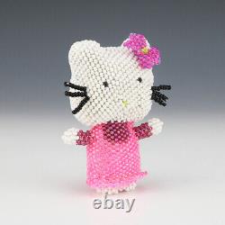 Native American Zuni Beaded Hello Kitty By Patsy Waikaniwa