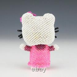 Native American Zuni Beaded Hello Kitty By Patsy Waikaniwa