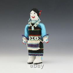 Native American Zuni Beaded Lady By Todd Poncho