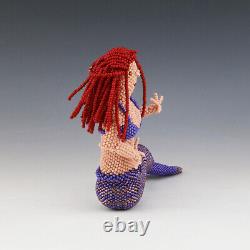 Native American Zuni Beaded Mermaid By Farlan & Alesia Quetawki