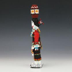 Native American Zuni Beaded Olla Maiden By Todd Poncho