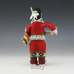 Native American Zuni Beaded Shawl Dancer By Todd Poncho