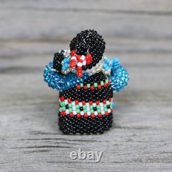 Native American Zuni Beaded Storyteller By Farlan & Alesia Quetawki