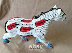 Native American Zuni Made Beaded X Large Horse Figure by A Sarracino M310