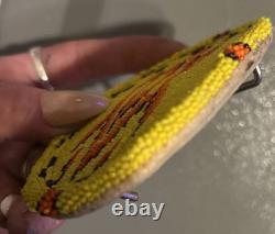 Native American beaded belt buckle. Hand crafted-one of a kind. Southwest motif