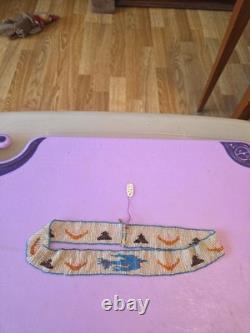 Native American-style beaded band 1800-1900 Century- Plains Indian Artwork