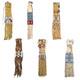 Native Indian Beaded Suede Leather tobacco Beaded pouch, hide tobacco 6 pcs