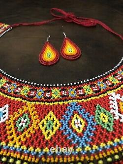 Native american jewelry beaded necklace/ Handmade Necklace