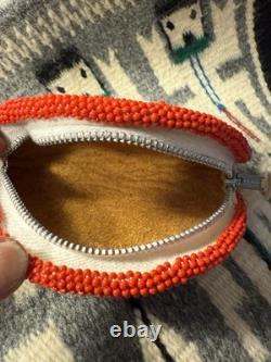 Navajo Native American Hand Beaded Change Purse