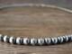 Navajo Pearl Sterling Silver Round Bead Hand Strung 26 Necklace Jake