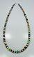 Navajo Pearls Sterling Silver 6 mm Beads Multi Color Necklace 20 inches long