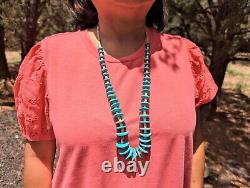 Navajo Turquoise Necklace Handmade Native American Jewelry SouthWestArtisans