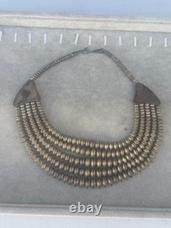 Necklace Southwestern Navajo pearl STERLING SILVER 115 GRAMS WB#1