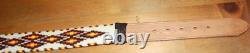 New Native American Beaded Belt & Buckle Very Tight Beading Free Shipping