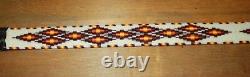 New Native American Beaded Belt & Buckle Very Tight Beading Free Shipping