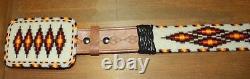 New Native American Beaded Belt & Buckle Very Tight Beading Free Shipping
