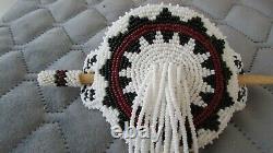 New Native American Glass Beaded Hair Piece/barrette Handcrafted Very Nice