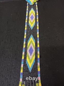 Nice Hand Crafted Cut Beaded Native American Indian Dance Drag Piece