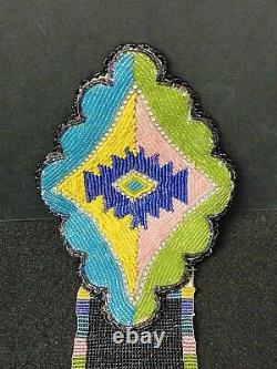 Nice Hand Crafted Cut Beaded Native American Indian Dance Drag Piece