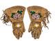 Northern California Native American Deer Skin Beaded Gauntlets Appraised Dr Lori