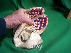 Northern Plains Beaded Moccasins for a Young Girl Vintage & Beautiful