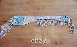 Old American Handmade Beaded Sioux Style Leather Rifle Sheath Scabbard SCB20