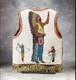Old American Sioux Style Fully Beaded Front Leather Hide Powwow Vest