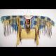Old American Style Handmade Dakota Beaded Buckskin Hide Powwow War Shirt PWP170