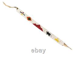 Old Authentic Hand Beaded Raw Hide Rawhide Native American Tribal Headband