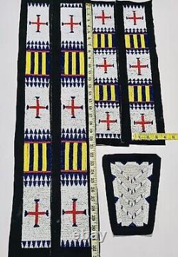 Old Beaded Design Strips for Native American Coat Jacket Pants & War Shirt