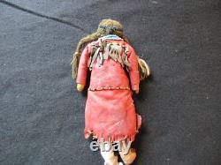 Old Native American Beaded Leather Doll, South Dakota Collector Sd-022408222