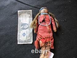 Old Native American Beaded Leather Doll, South Dakota Collector Sd-022408222