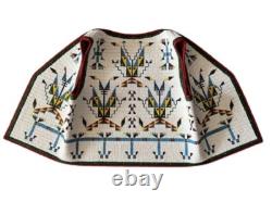 Old Native American Style Powwow Regalia Handmade Beaded Vest