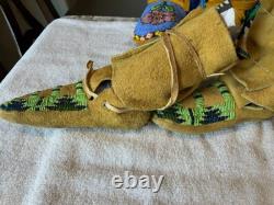 Older Native American Indian Beaded Moccasins Yakama