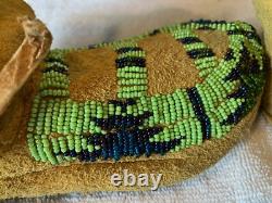 Older Native American Indian Beaded Moccasins Yakama