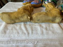 Older Native American Indian Beaded Moccasins Yakama