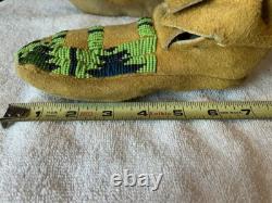 Older Native American Indian Beaded Moccasins Yakama
