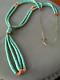 Older Santo Domingo Native American Turquoise Spiny Oyster Jacla Bead Necklace