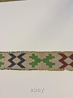 Original Native American Indian Beaded Belt 32 Handmade 1880's-1900 Lot 1