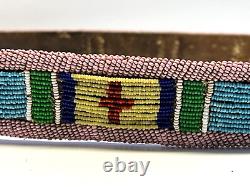 Original Native American Indian Beaded Belt 39 Brass Tacks 1890-1920