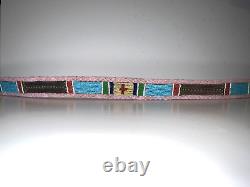 Original Native American Indian Beaded Belt 39 Brass Tacks 1890-1920